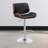 Ecru And Chrome Adjustable Bar Stool-625960834