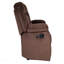 Causeuse manuelle 1pc avec accoudoirs rembourrés et rembourrés à l'horizontale Usb port chocolat finition principale mobilier de salon-1555068284