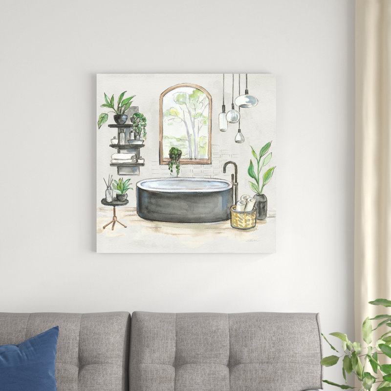 " Black Bathtub I V2 ", 30" H x 30" W x 1.25" D