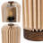 Lankford 8.5" Modern Minimalist Paper Pleated Column Accent LED Table Lamp-802831696
