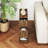 Narrow End Table With Arched Drawer, Small Side End Table For Small Spaces