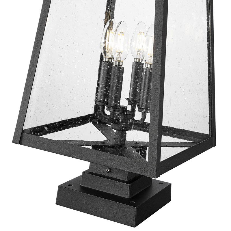 Luminaire d'extérieur à poser 4 lumières Solis, H 25,25 po x l 13,5 po x P 13,5 po