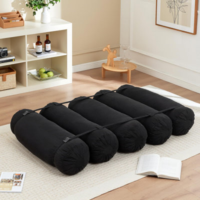 Boneless Modern Corduroy Compressed Adjustable Floor Sofa No Assembly Required