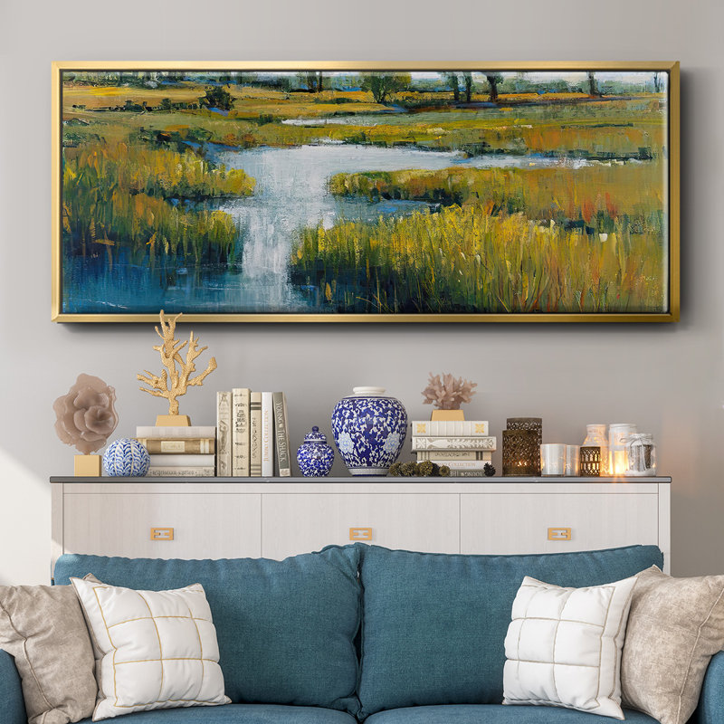 Marshland View III - Framed Canvas
