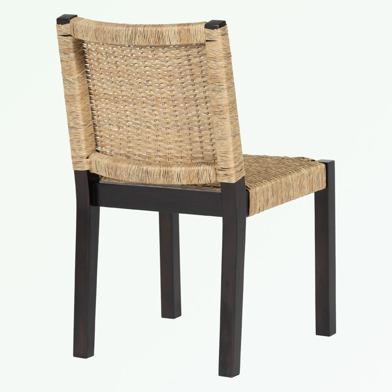 Ensemble de 2 chaises de salle à manger sans accoudoirs avec pieds robustes