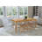 Destini Teak Solid Wood Base Dining Table