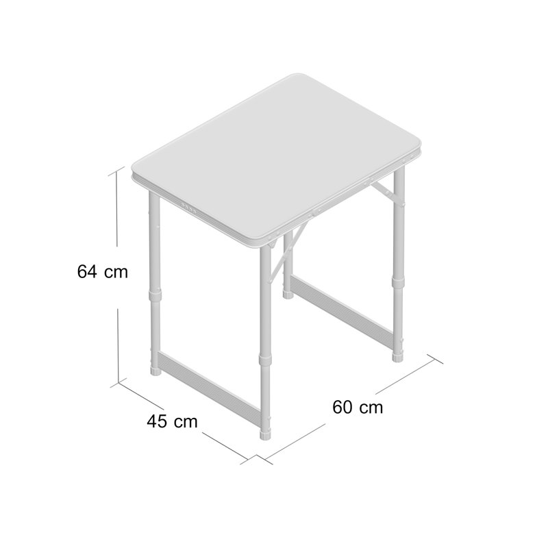 Kinzer Rectangular Wood Folding Outdoor Camping Table , 60cm cm W 45cm cm D