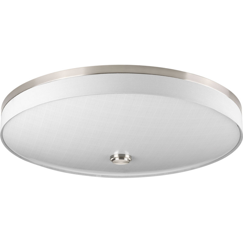 Gaurav Glass LED Flush Mount Light, Brushed Nickel