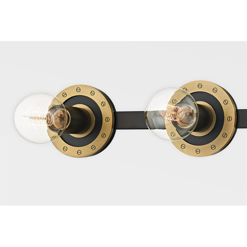 Teo 1 Light Bath and Vanity, Patina Brass/Soft Black