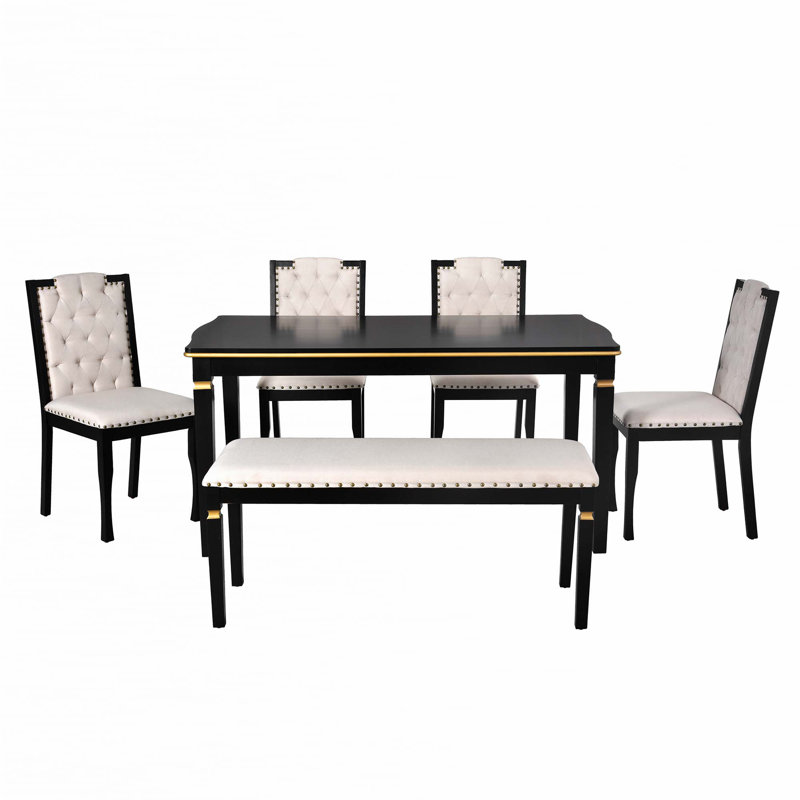 6-Piece Kitchen Dining Table Set