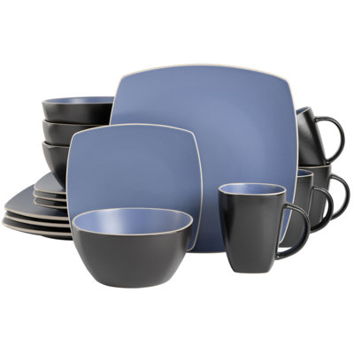 Soho Lounge Stoneware 16 Piece Dinnerware Set