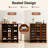20 Pair Bamboo Shoe Cabinet With Doors