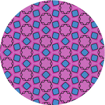 Tapis mauve / bleu Power Loom