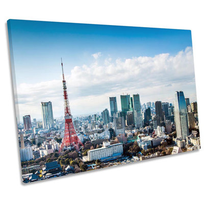 Tokyo Tower Japan Framed - Wrapped Canvas Print