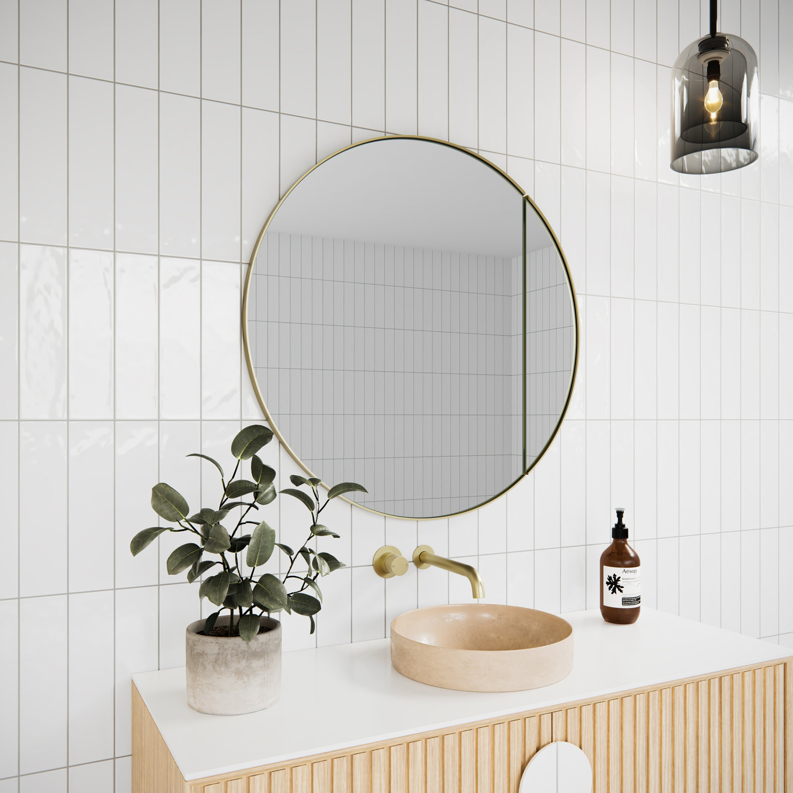 Juno Recessed Medicine Cabinet, Bronze