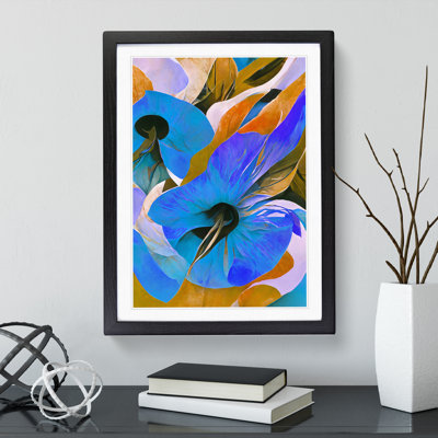 Pretty Abstract Floral No.1 - Single Picture Frame Print