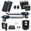 Trousse d'ouverture de portail solaire 60 W pour portails à double battant jusqu'à 1320 lb et 20 pi Long