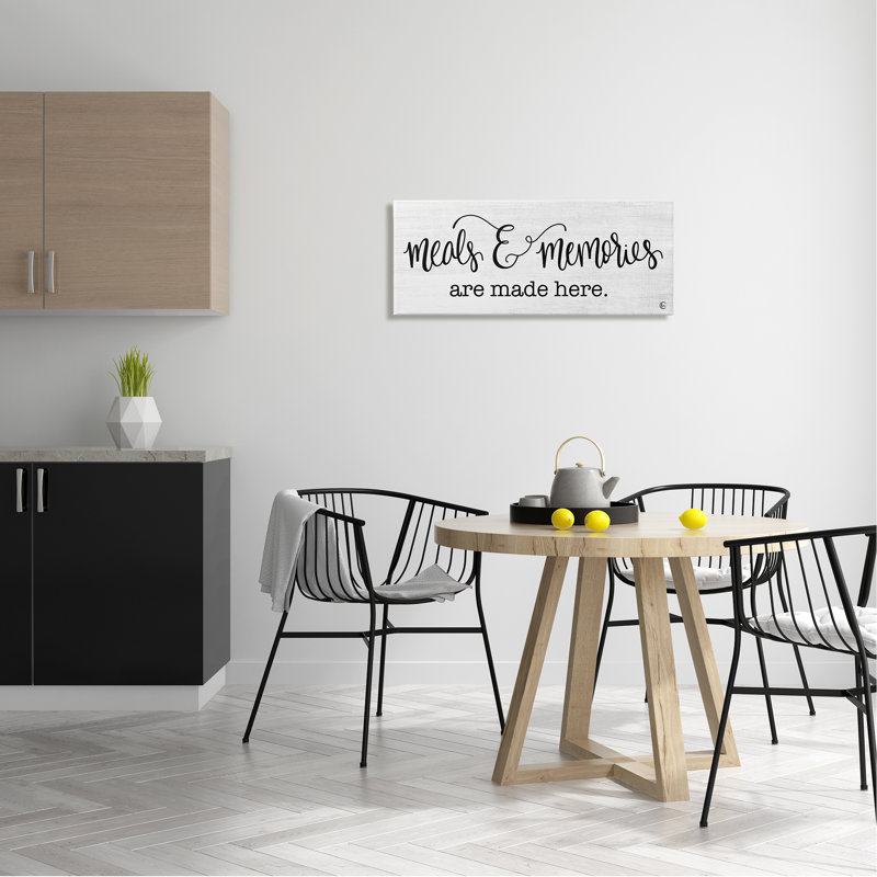 Art mural de cuisine de repas et souvenirs par Fearful Made Creations, H 13 po x l 30 po x P 1,5 po