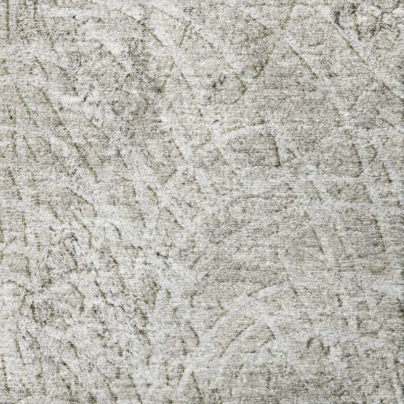 Premium Machine Washable Dream Shag Whimsical Flowy Lines Rug, Beige, 9' x 12'