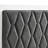 White Queen Upholstered Panel Bed