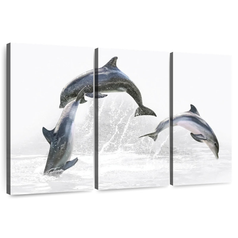 Brampt Three Dolphins, H 36 po x l 57 po