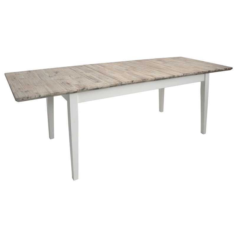 Bayou Solid Wood Dining Table, White