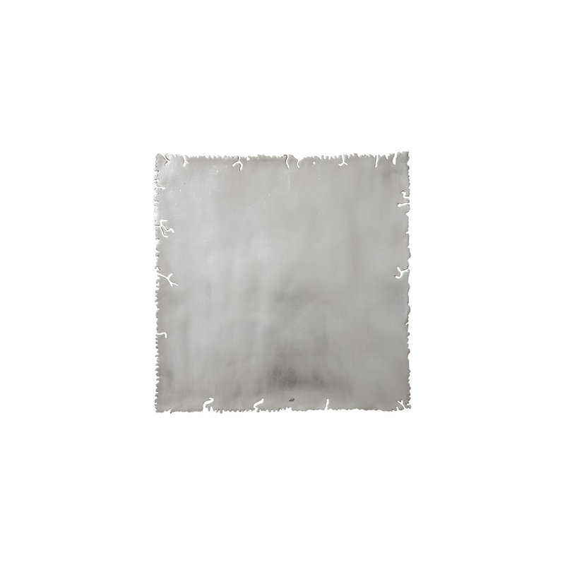 Cast Square Wall Tile, Silver Leaf, 3 - Piece Set