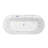 CASAINC 69"x 31.5" Whirlpool and Air Massage Heated Soaking Combination Tub with Integrated LED lighting & Bluetooth Digital Control