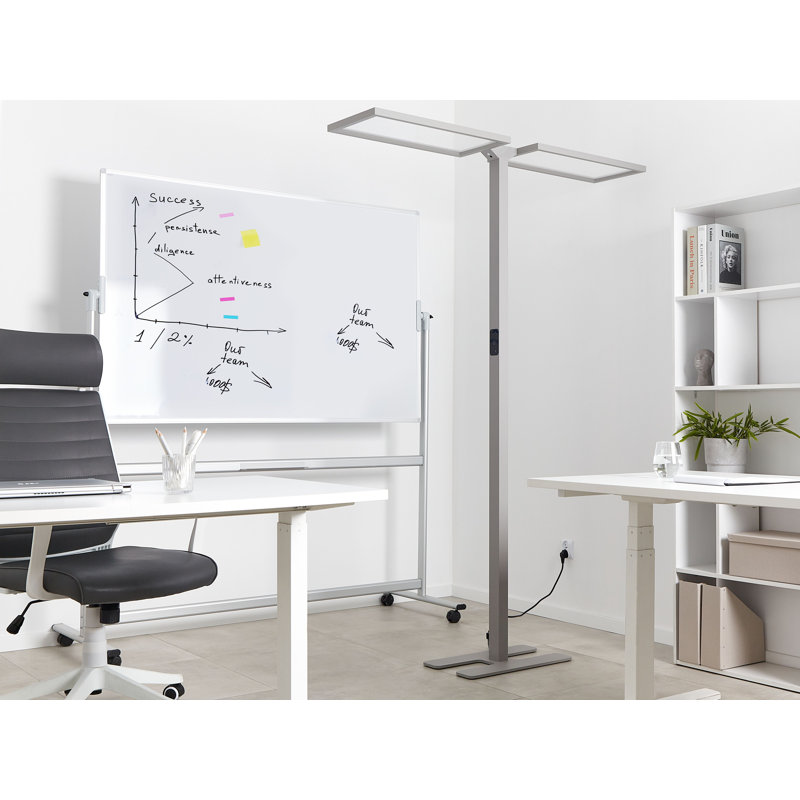 Mauline 197cm LED Task Floor Lamp, Silver