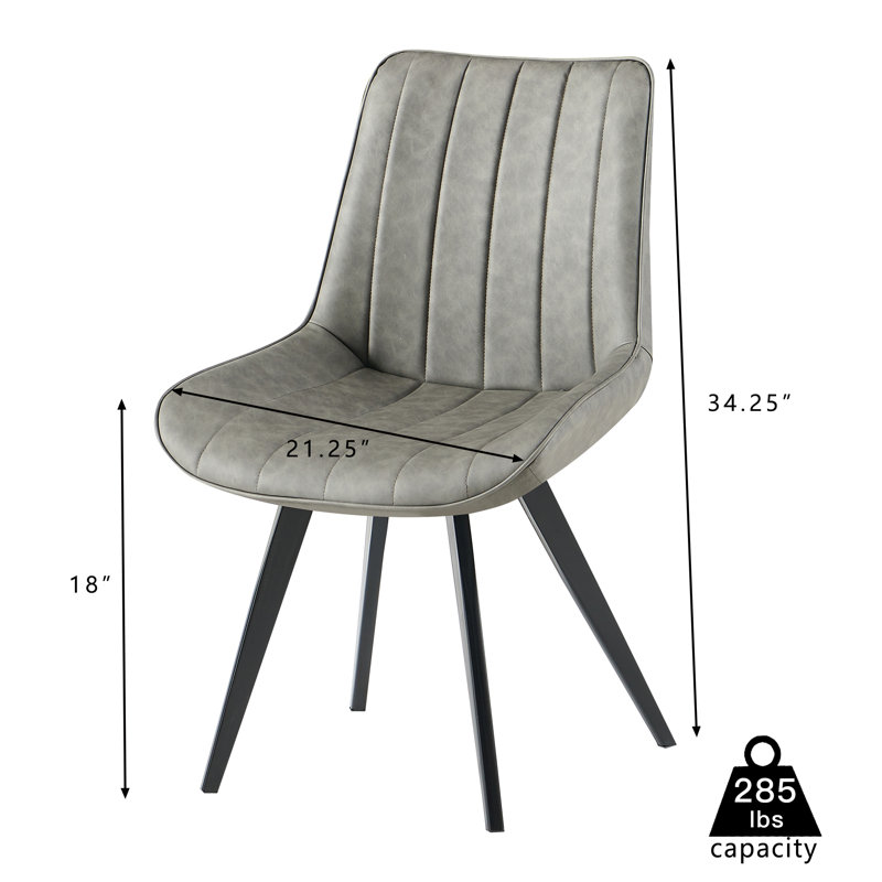 Chaise de salle à manger rembourrée Galiana