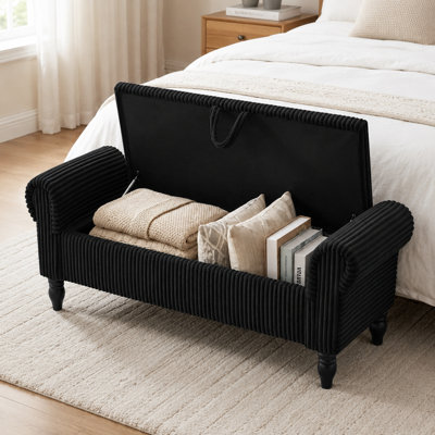 Upholstered Storage Bench End Of Bed