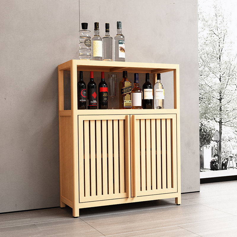 Grande armoire de rangement en bambou pour salle de bain