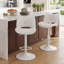 Tabouret de bar pivotant à hauteur réglable Tabouret de bar moderne en similicuir avec structure en métal-114210757