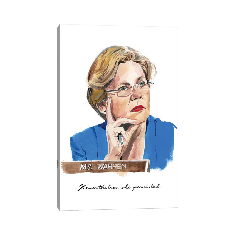 Nevertheless She Persisted by Heather Perry - Print on Canvas, Wrapped Canvas, 101.6 cm H x 66.04 cm W x 3.175 cm D