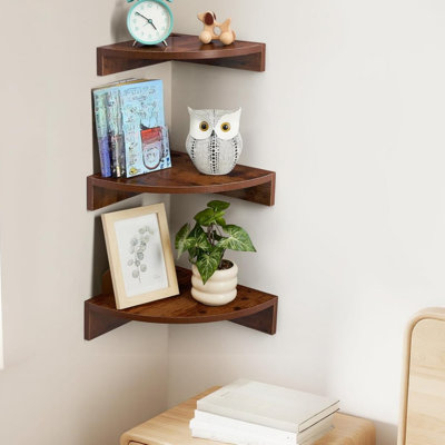 Solid Wood Corner Shelf