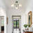3-lamp flower shaped dimmable iron ceiling light