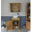 Slimline Compact 515mm Free-standing Cloakroom Vanity Unit-127380321-127380320