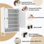 Armoire à chaussures avec portes, armoire de rangement à chaussures à 6 niveaux avec tablettes réglables