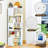 63" Modern Corner Shelf with 5-Tier, Corner Cabinet Storage for Kitchen, Living Room & Bedroom-1735088519