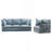 94 Inch 3+1 Seater Sectional Cloud Sofa-413779595