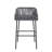La Push Outdoor Patio Dark Gray Rope Barstool (Set Of 2)-714872709