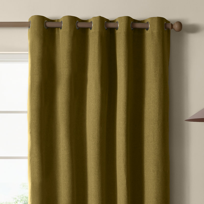The Ultimate Blackout Blackout Curtain Panel Pair, Olive, 229cm Width x 137cm Drop