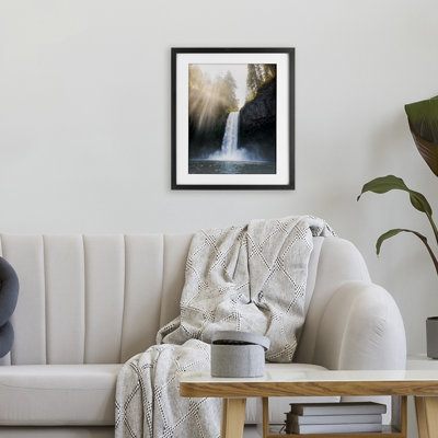 Cascade de cascades magiques, reproduction encadrée sous verre, conception de Jared Kreiss