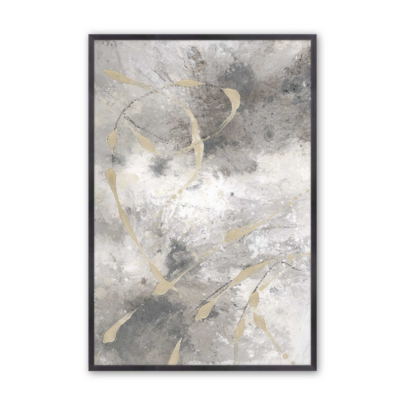 «Gilded Whispers», impression sur archives, Papier photo encadré zinc vieilli, H 11,25 po x l 9,25 po x P 1,25 po