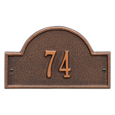 Plaque d'adresse murale 1 ligne