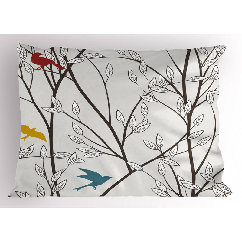 Star Polyester Floral Sham Set, Queen