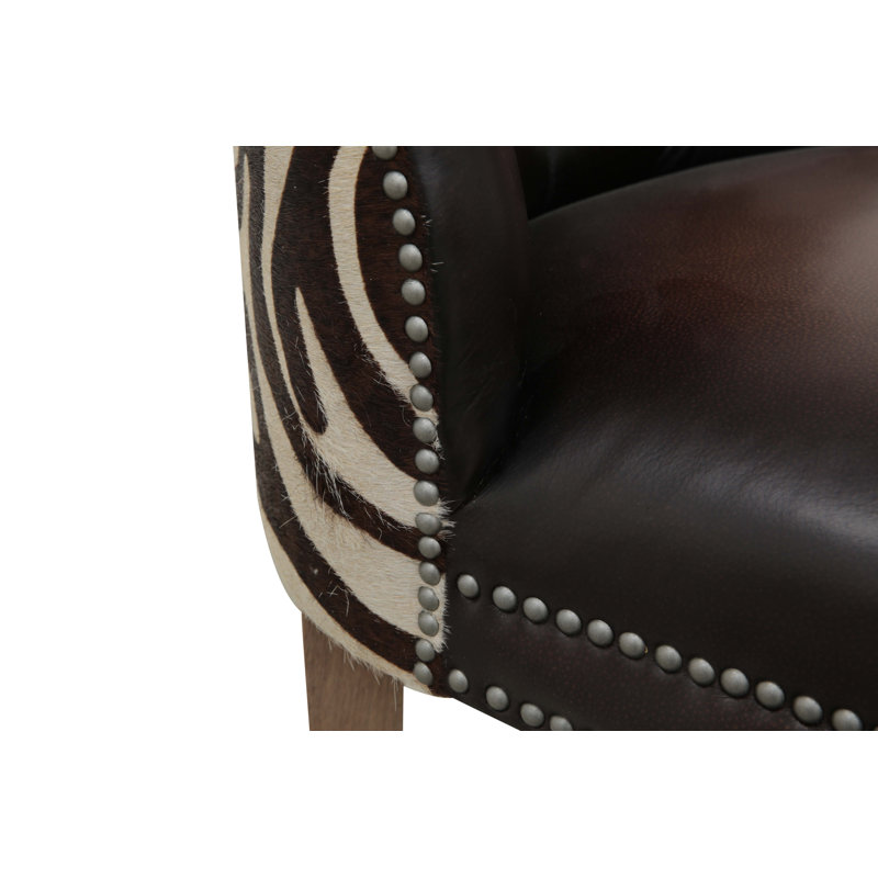 Ranch Upholstered Stool with Solid Wood Frame