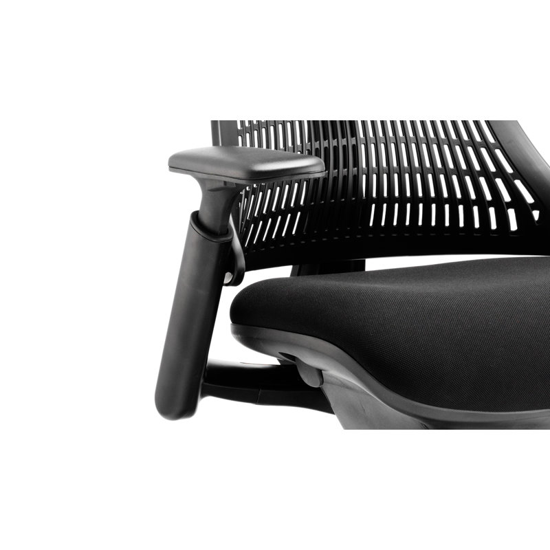 Creusette Polyester Blend Office Chair, Black