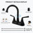 4 Inch 2-handle Bathroom Sink Faucet with Drain Assembly-118659766