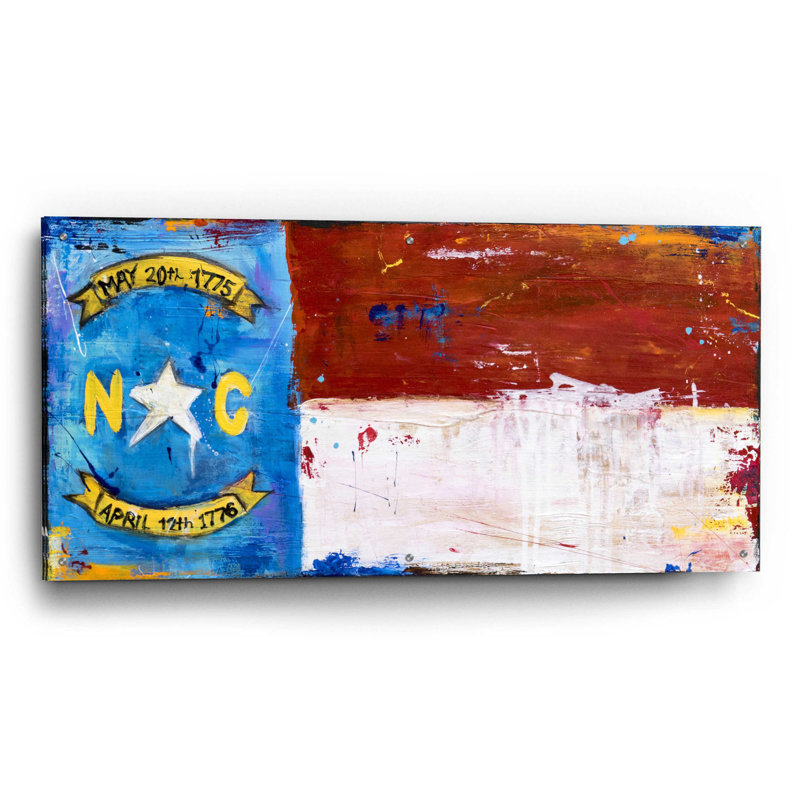 «NC Flag» par Erin Ashley, H 24 po x l 48 po x P 0,2 po